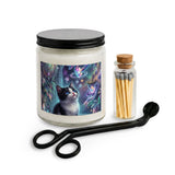 Mystical Cat Candle Set with Matches & Wick Trimmer — Magical Galaxy Scented Jar - LIZZIE'S UNIQUE BOUTIQUE