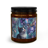 Mystical Cat Candle Set with Matches & Wick Trimmer — Magical Galaxy Scented Jar - LIZZIE'S UNIQUE BOUTIQUE