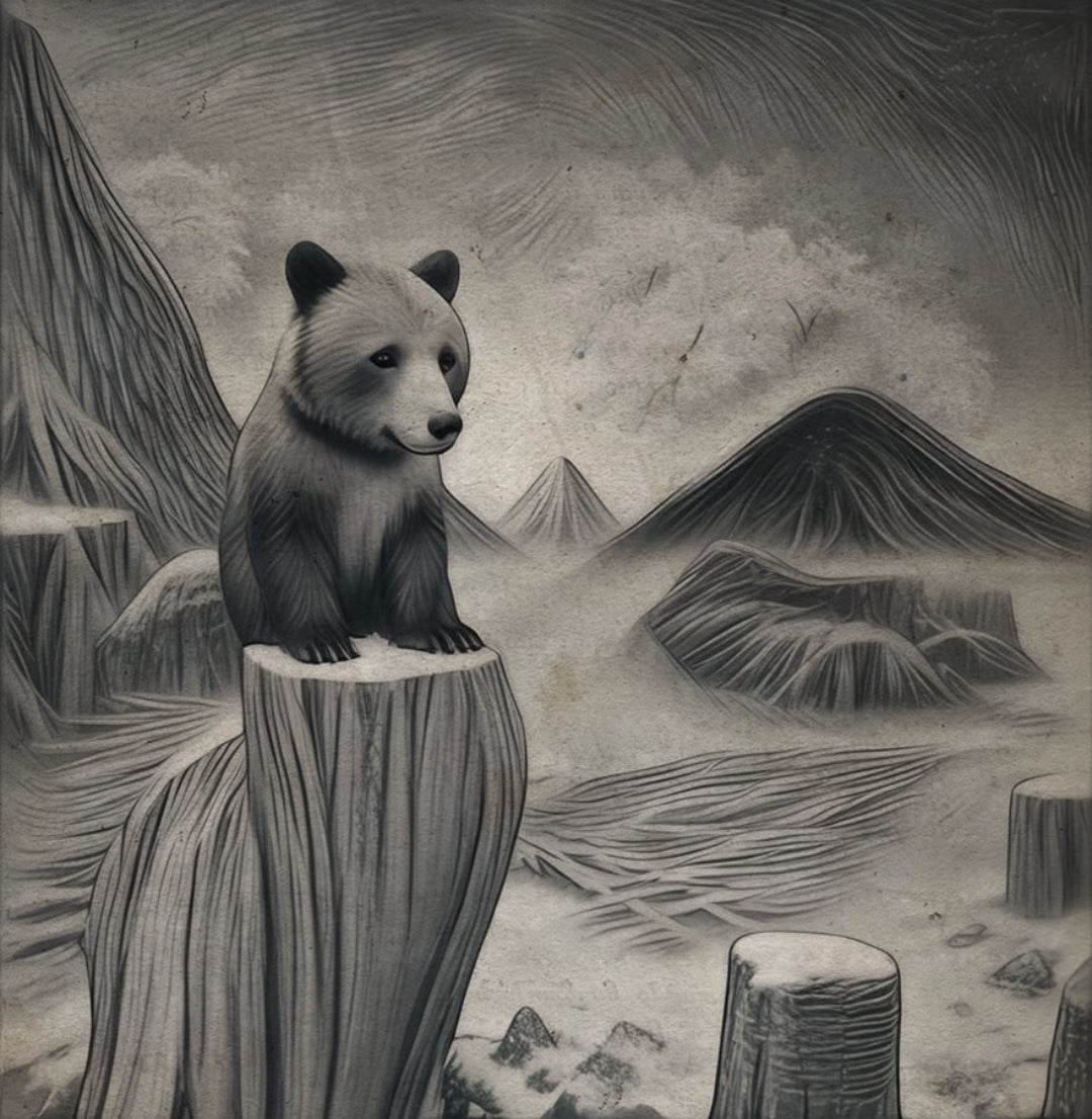 Bear Cub on Rock